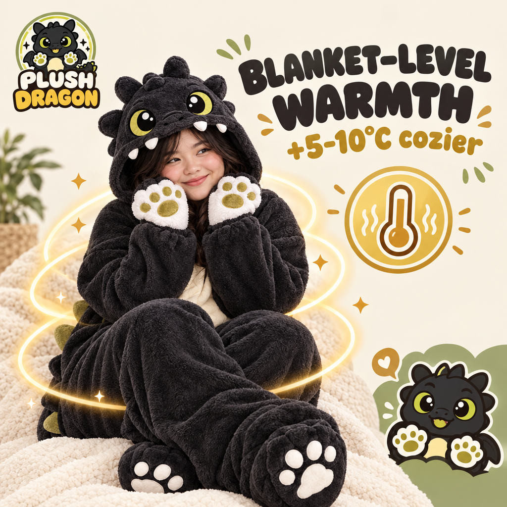 PlushDragon™ Hooded Onesie